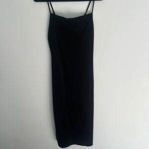 Good American Black Midi Dress. Large